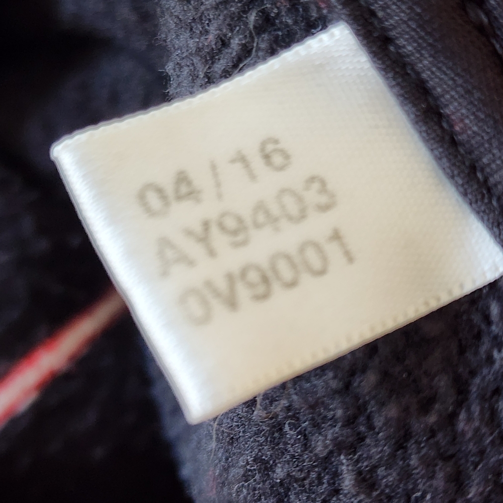 Adidas Black Hoodie with Red Logo size Xl - Picture 3 of 4